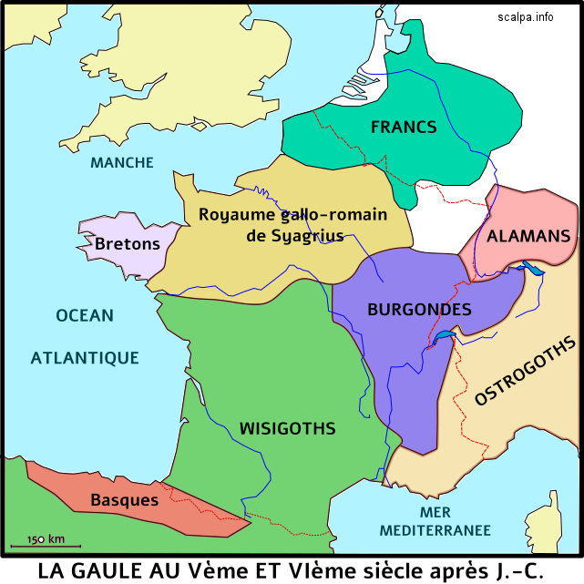 La Gaule aux Ve et VIe siècles après J.-C.